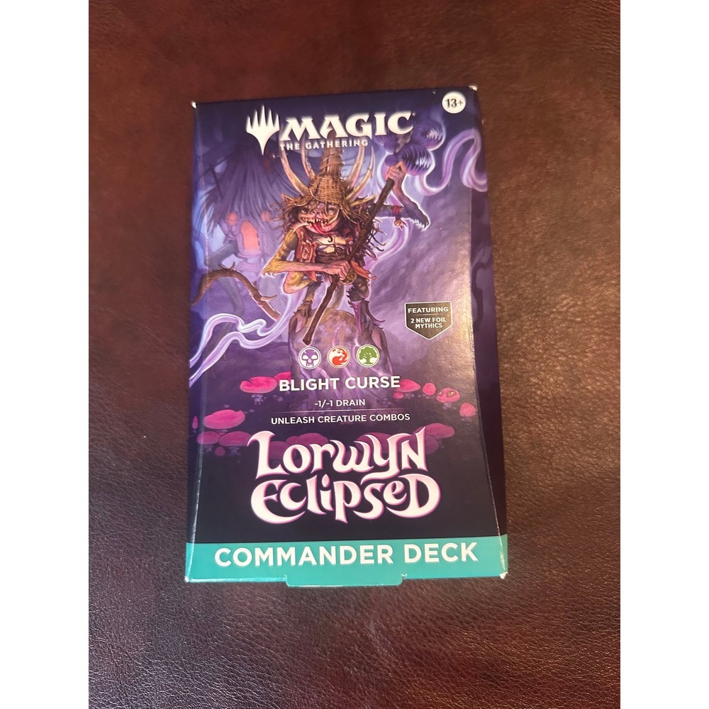 Magic The Gathering Lorwyn Eclipsed Blight Curse Commander Deck Auntie Ool MTG